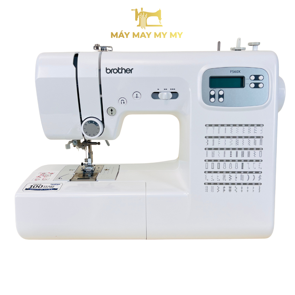 Máy May Nhật Điện Tử Có Vắt Sổ Brother FS60X Máy May Mini Dùng Trong Gia Đình