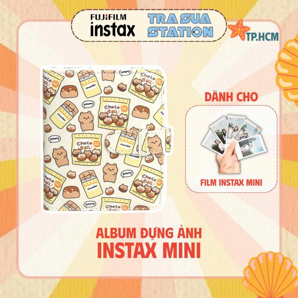 ALBUM INSTAX MINI (64 TẤM) - ALBUM HỌA TIẾT/ ALBUM KIỂU - Album Đựng Ảnh Dành Cho Film Instax Mini