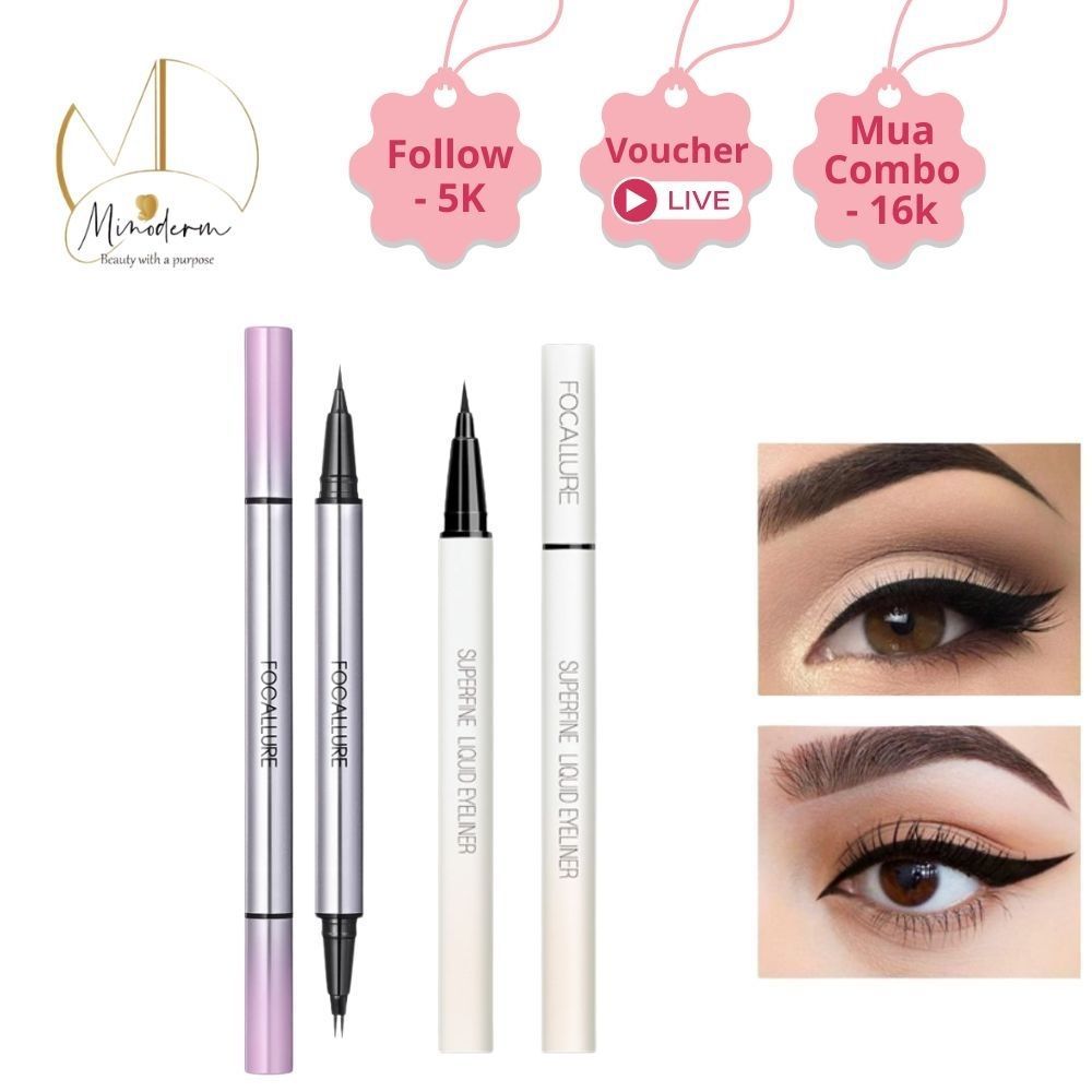 Bút kẻ mắt nước FOCALLURE dạng lỏng, chống thấm nước, nhanh khô 0.6g FA-200