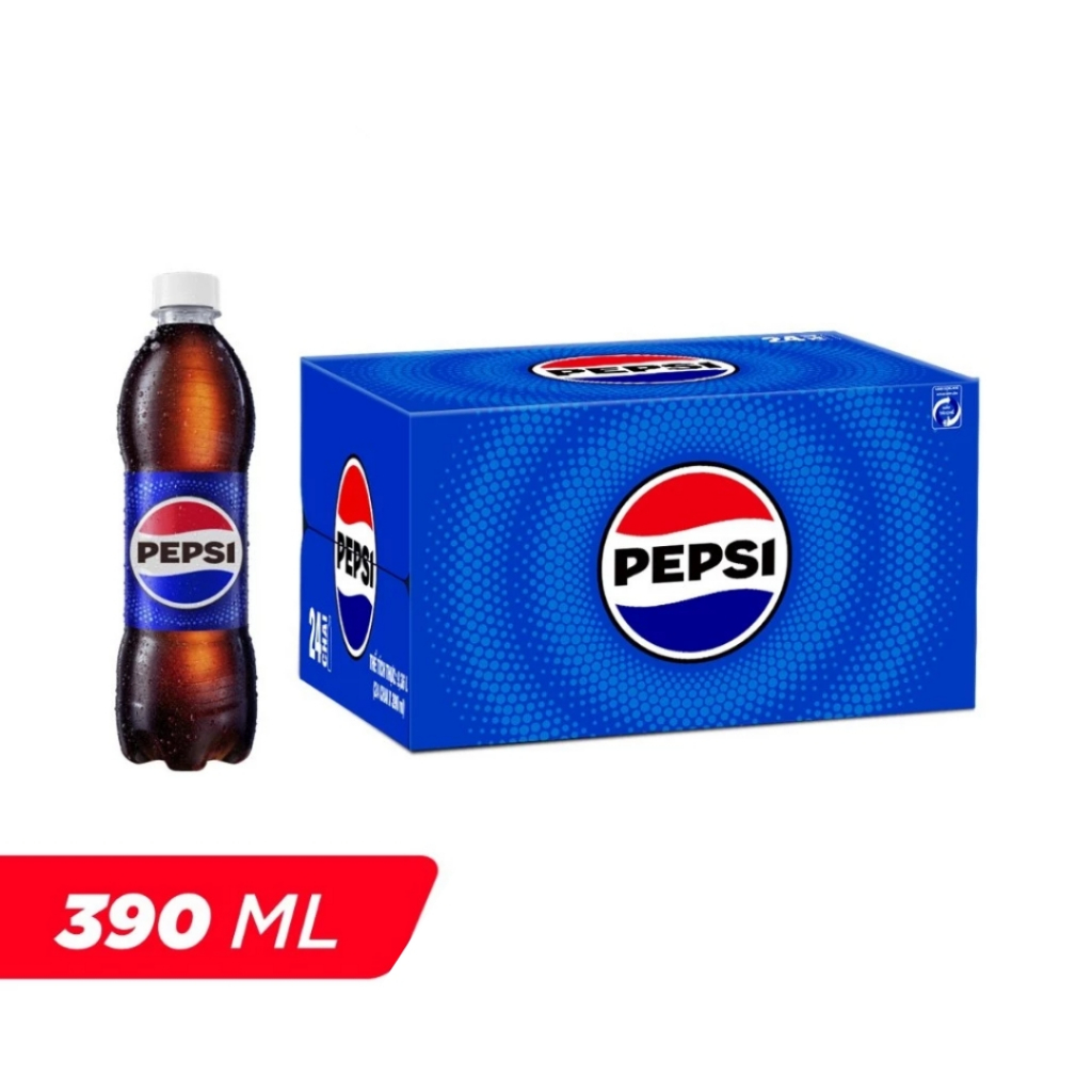 Thùng 24 chai nước ngọt Pepsi Cola 390ml