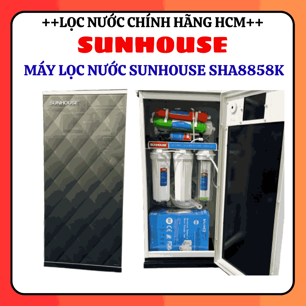 Máy lọc nước RO Sunhouse SHA-8858K 8 lõi