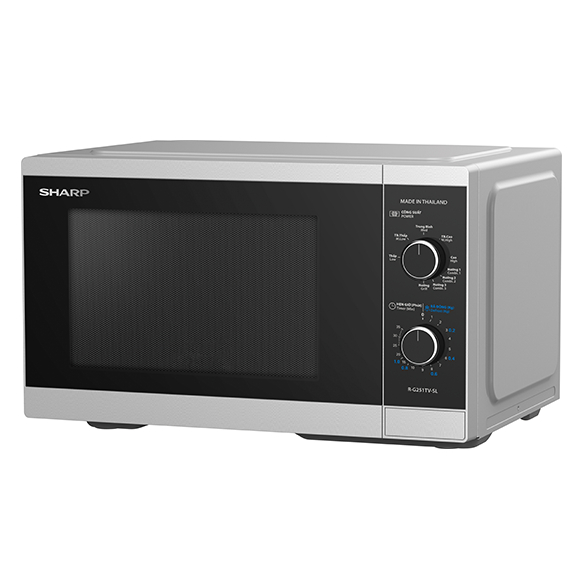 Lò Vi Sóng cơ có nướng 25L Sharp R-G251TV-SL - 5 Mức công suất vi sóng - Màu Bạc