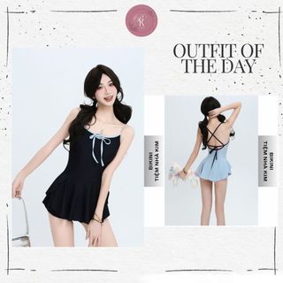Đồ bơi nữ liền thân cao cấp, bikini màu trơn dành cho nữ tôn dáng gợi cảm hở lưng phong cách trẻ trung, quyến rũ  - E024