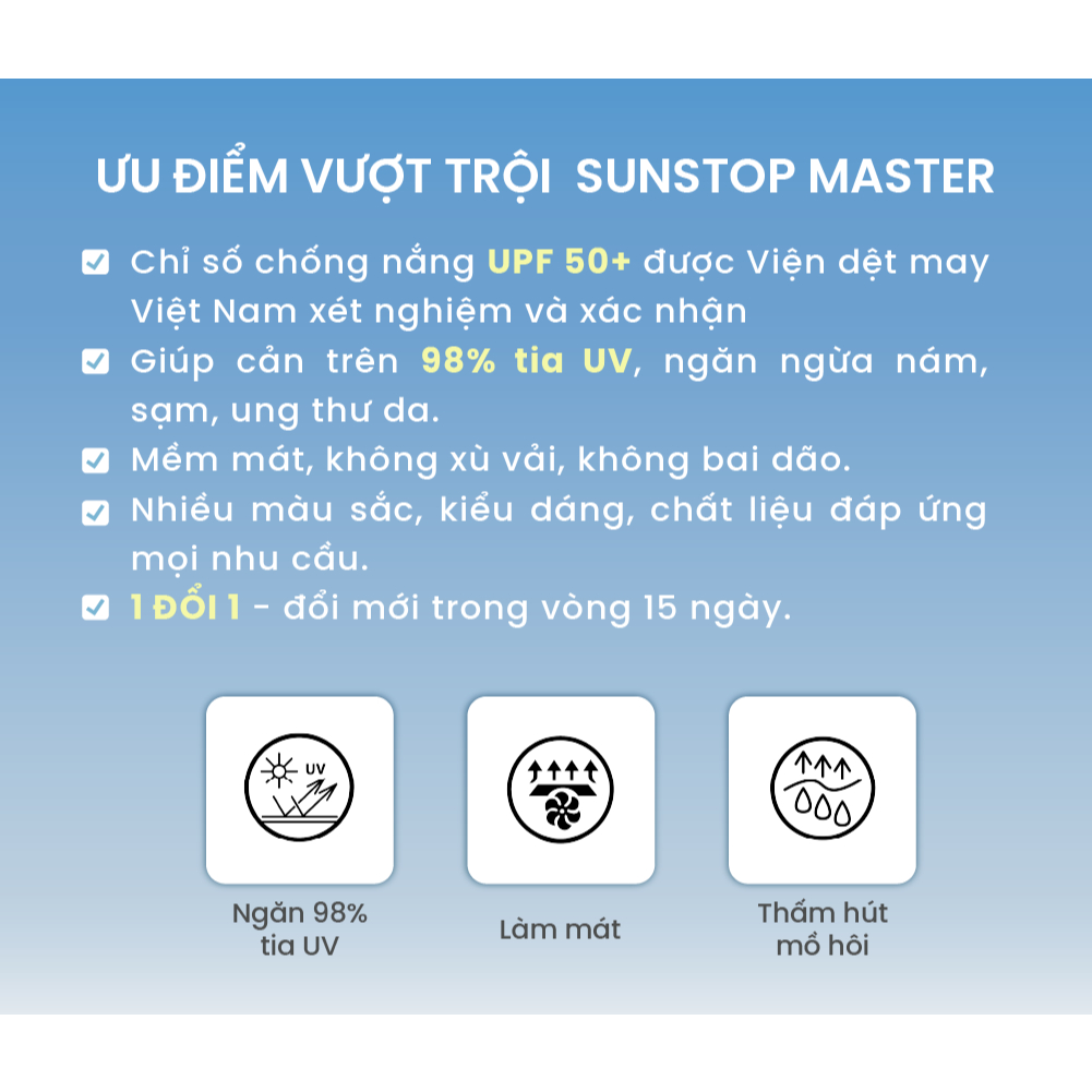 Áo Khoác Chống Nắng Chống Tia UV Nữ Sunstop UV Master Cao Cấp Dày Dặn 40000465 F9UVJ056P - TOKYOLIFE | BigBuy360 - bigbuy360.vn