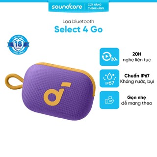 Loa bluetooth soundcore Select 4 Go | Pin 20 giờ | Kháng bụi, nước IP67