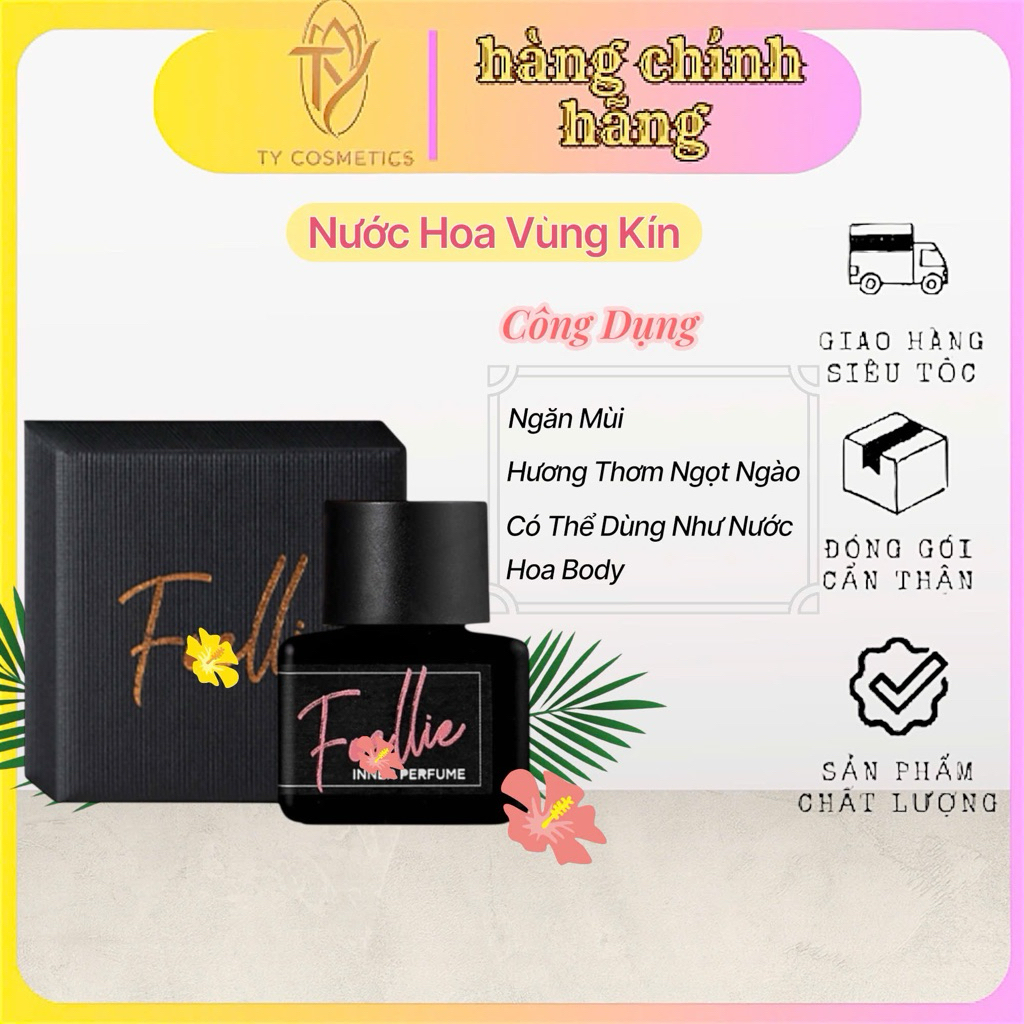 [Che Tên] Nước hoa vùng kín Foellie 5ml chính hãng