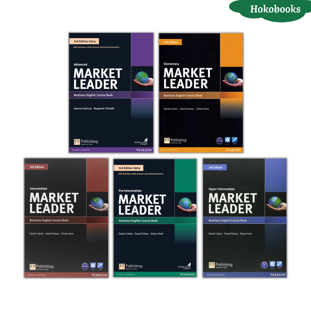 Sách - Market Leader 3rd Edition - 6 cấp độ - Bản in lazer đẹp nét, Tặng audio, video, đáp án