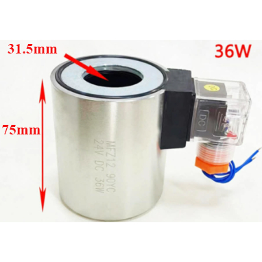 [Trục 31.5mm] Cuộn Coil 24V DC Model MFZ12-90YC