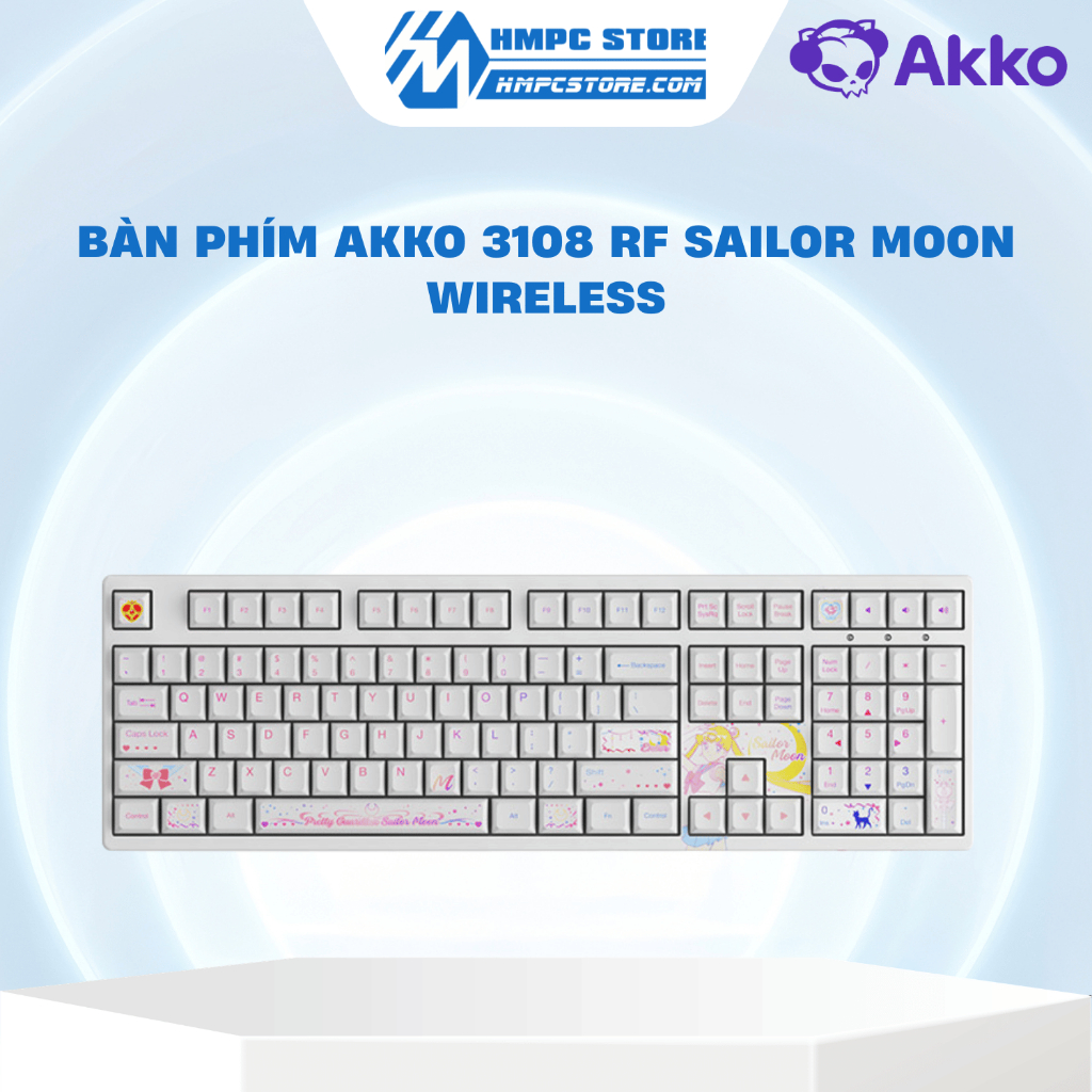 Bàn phím AKKO 3108 RF Sailor Moon Wireless | Bảo hành 12 tháng