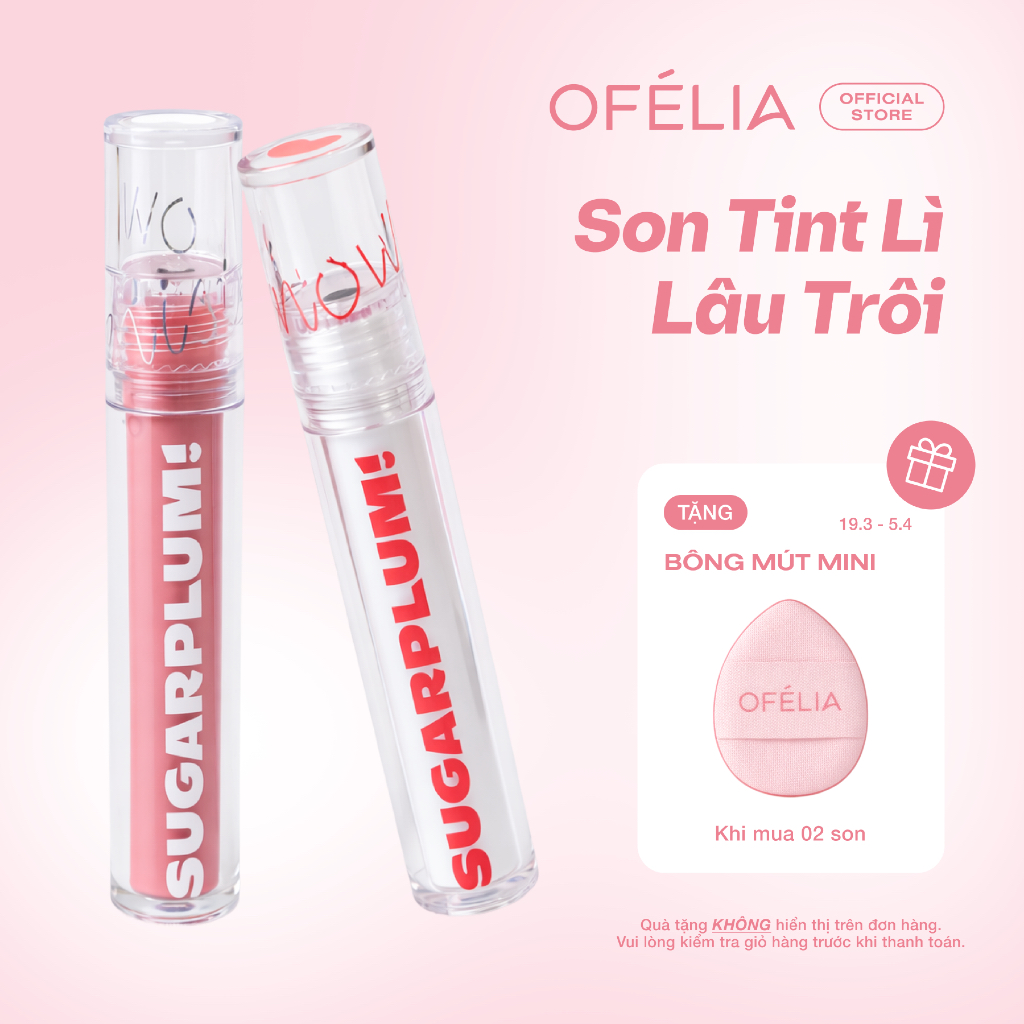 Son Tint Nước Mịn Lì Thuần Chay SUGARPLUM MistyNow Blurring Tint (3.8g)