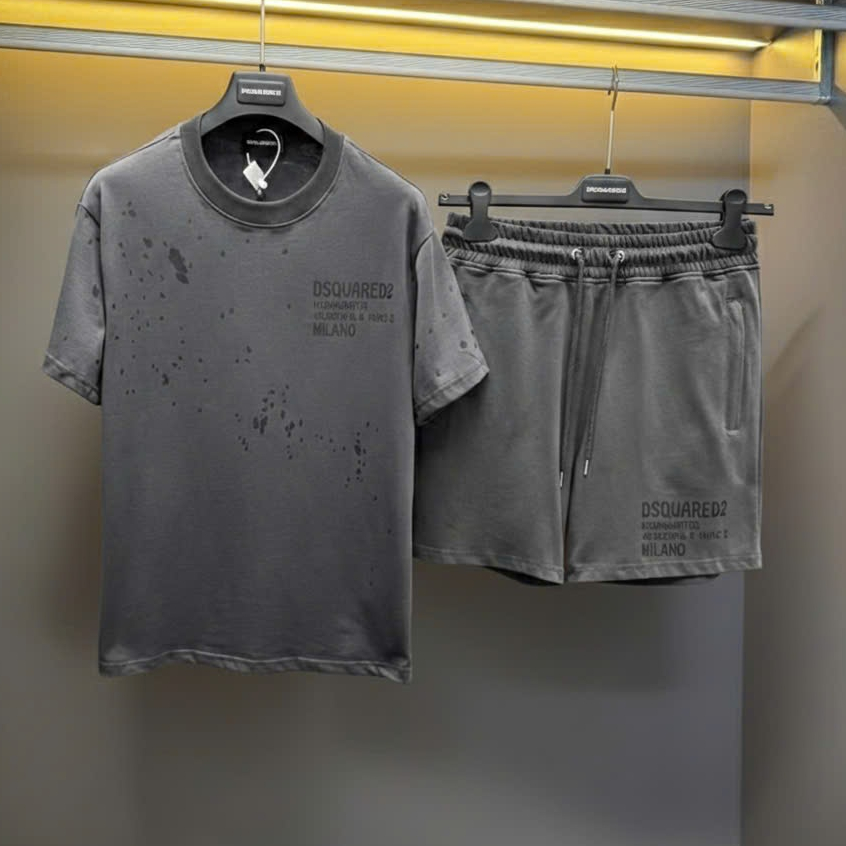 Bộ quần áo Hè nam DS&Q Rêu Chữ hồng Cao cấp Siêu Phẩm Hot,Set Bộ Cộc Nam chất vải Cotton Nam Đi Thể dục co giãn 4 chiều | BigBuy360 - bigbuy360.vn