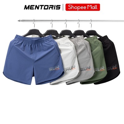 Quần Đùi Thể Thao Nam MENTORIS Vải Gió Cao Cấp,Form Dáng Gọn Gàng,Phù Hợp Tập Gym Chạy Bộ MASA26S013