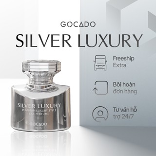 Nước Hoa Ô Tô Cao Cấp GOCADO  SILVER LUXURY  Thanh Mát, Khử Mùi Hôi Xe Dung Tích 138ML