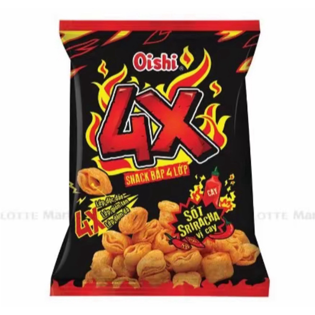 Bim Bim Bắp 4X Bánh Snack Oishi siêu ngon
