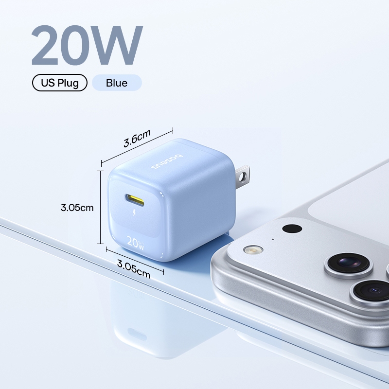 Củ Sạc Nhanh Baseus EnerFill FN22 20W & 30W & 45W GaN USB-C PD 3.0 – Nhỏ Hơn 30%, Sạc Nhanh Gấp 176% Vẫn Mát Lạnh | BigBuy360 - bigbuy360.vn