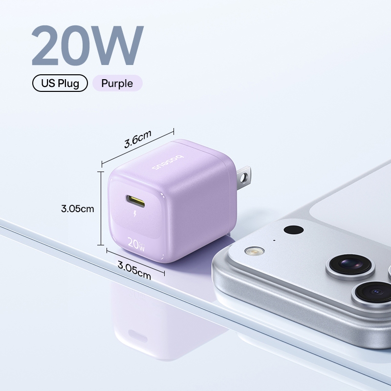 Củ Sạc Nhanh Baseus EnerFill FN22 20W & 30W & 45W GaN USB-C PD 3.0 – Nhỏ Hơn 30%, Sạc Nhanh Gấp 176% Vẫn Mát Lạnh | BigBuy360 - bigbuy360.vn