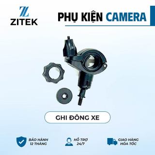 Kẹp gắn ghi đông xe máy Zitek loại phụ kiện dùng cho camera hành trình cam mini chắc chắn