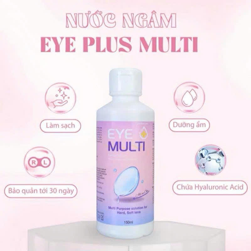 Nước ngâm kính áp tròng cấp ẩm EYE PLUS MULTI