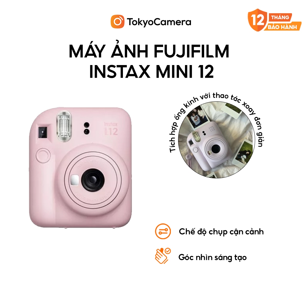 Máy ảnh Fujifilm Instax Mini 12 bảo hành chính hãng | BigBuy360 - bigbuy360.vn