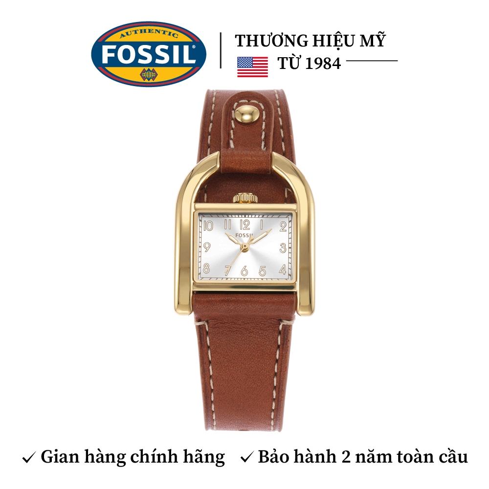 Đồng hồ nữ Fossil Harwell dây da, mặt 28 MM, màu nâu, ES5264