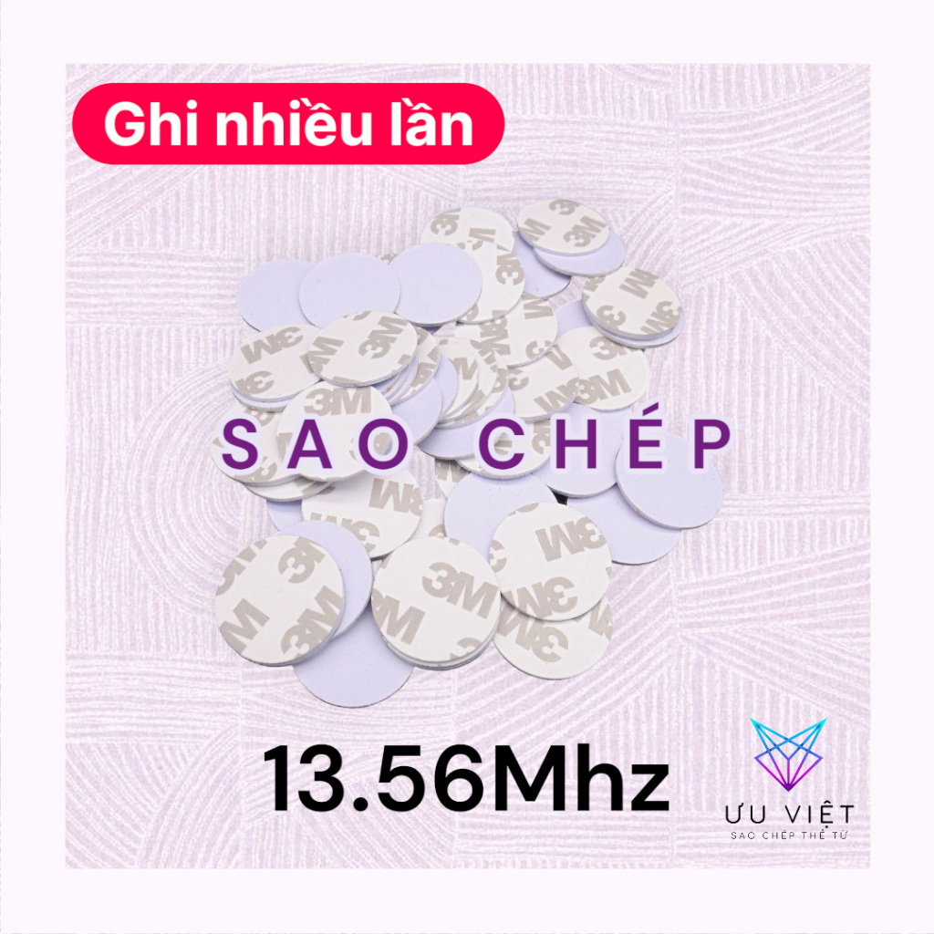 [Sao Chép Bằng Máy] Set 5/10 Đồng Xu RFID tần số 13.56Mhz UID