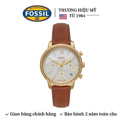 Đồng hồ nữ Fossil NEUTRA 36MM mặt xà cừ, dây da màu nâu ES5278