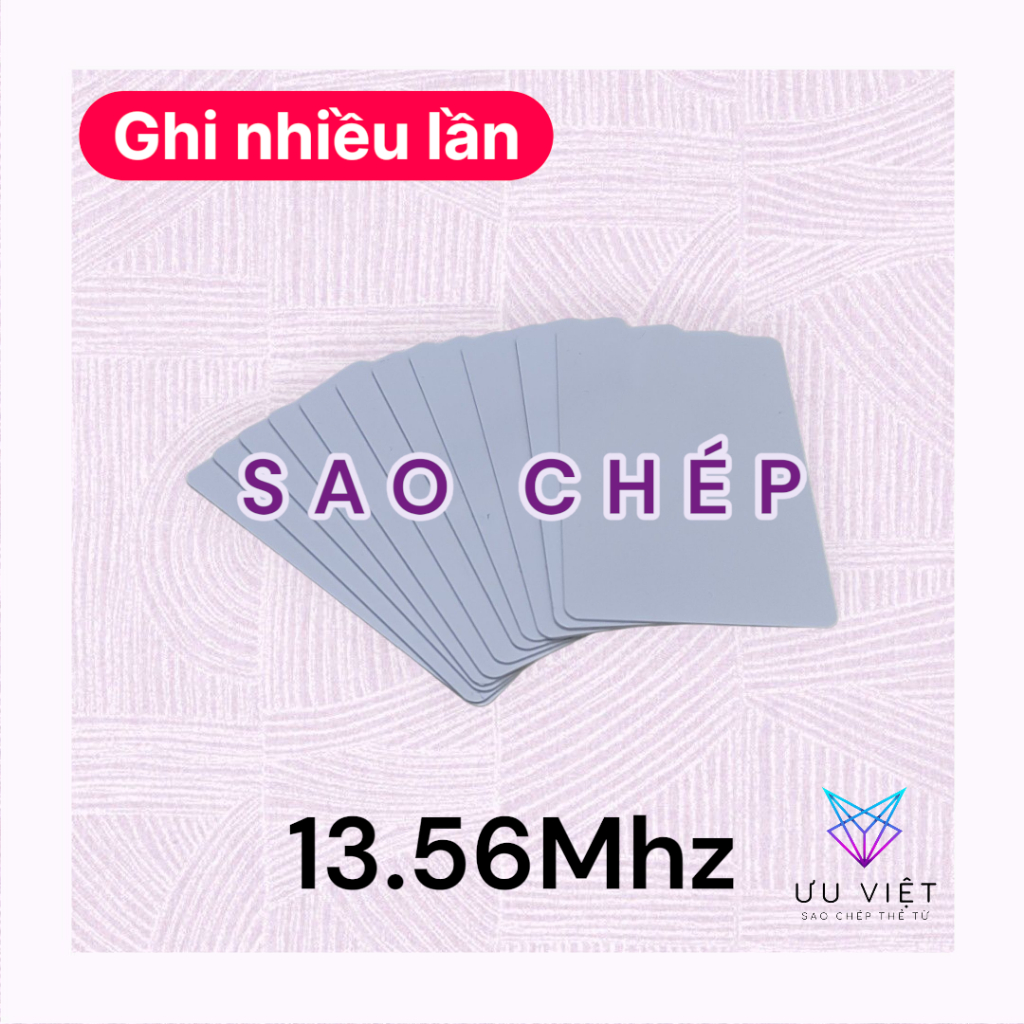 [Sao chép] Set 5/10 thẻ từ 2 tần số 13.56Mhz và 125khz