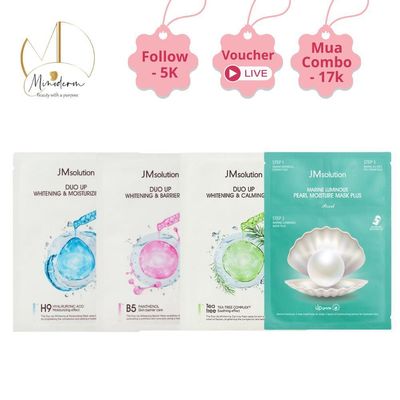 Hộp 10 miếng mặt nạ JMsolution giảm mụn, mờ thâm, cấp ẩm, phục hồi, chăm sóc da toàn diện.