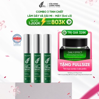 [Combo 3 Tinh Chất Làm Dày Và Dài Mi - Mày] DAILY EFFECT Growth Peptide Lash & Brow Serum (5ml + 5ml + 5ml)