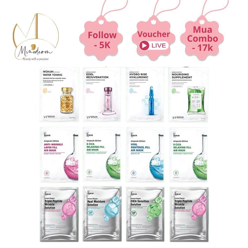 Mặt Nạ Wonjin Effect Các Loại Tách Lẻ 1 Miếng 30g, cao cấp cho mọi loại da mask  sheet