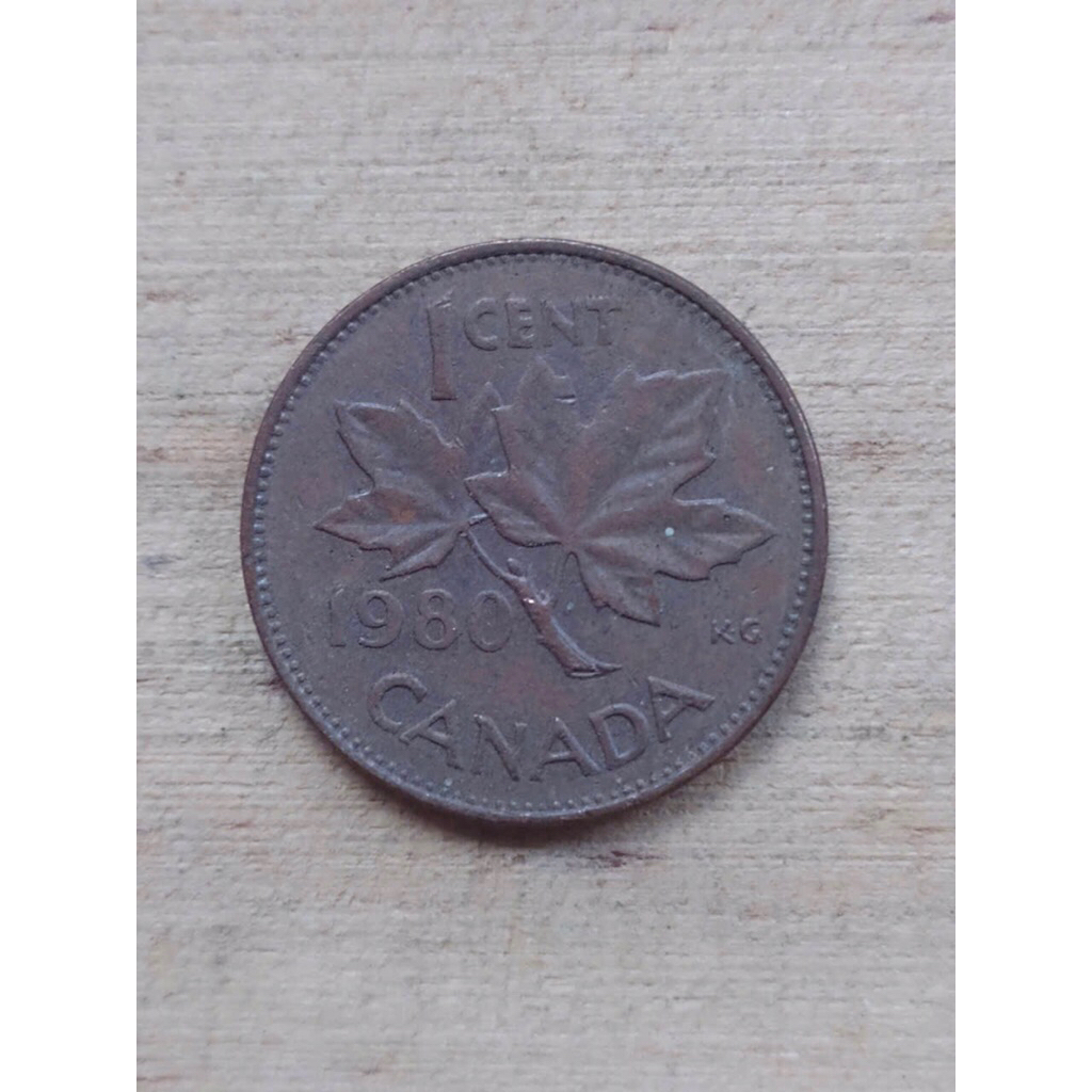 Sưu tầm 1 xu 1 Cent Của Canada 1980-1981