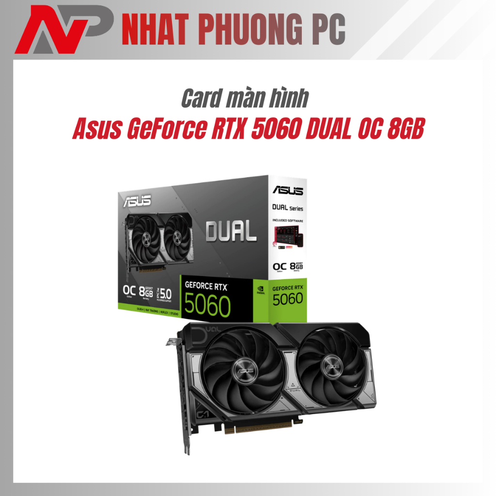 Card màn hình Asus GeForce RTX 5060 DUAL OC 8GB