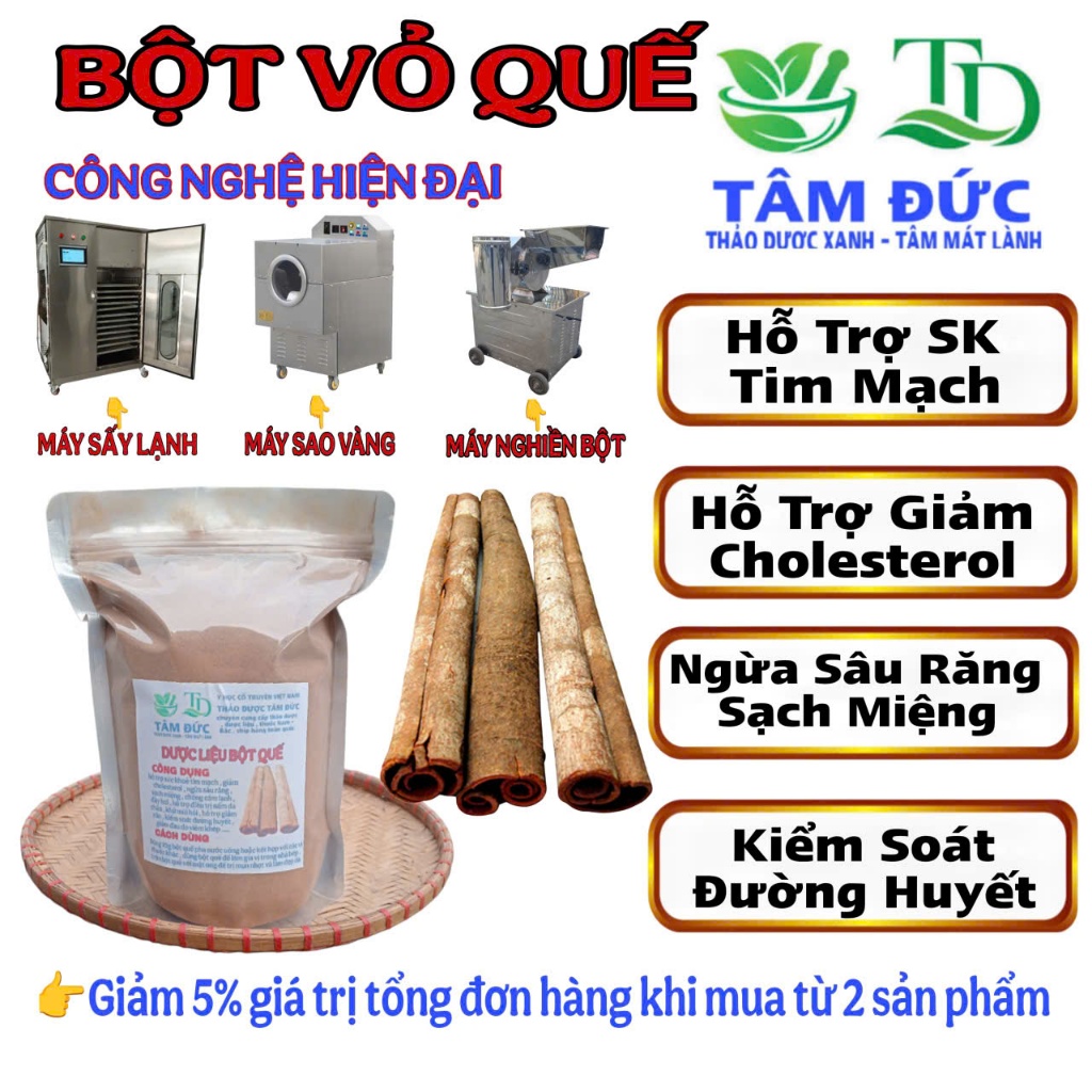 1KG bột vỏ quế nguyên chất - làm gia vị nhà bếp