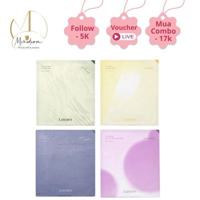 Hộp 5m Mặt Nạ Thạch Luvum Gel Mask cao cấp, giảm mụn, phục hồi, căng bóng da 33g/miếng