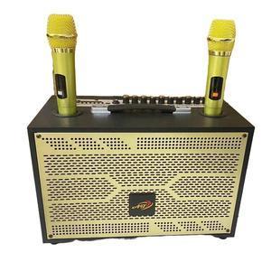 Loa Bluetooth Karaoka AT-9999 Bo Mạch 10 Nút Chỉnh Được Bass Treble Micro, Mic UHF Củ Loa Nghe Nhạc 