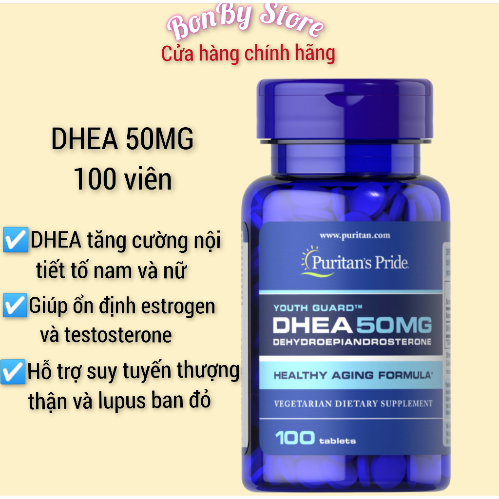 Viên Uống Tăng Cường Nội Tiết Tố DHEA Puritan’s Pride