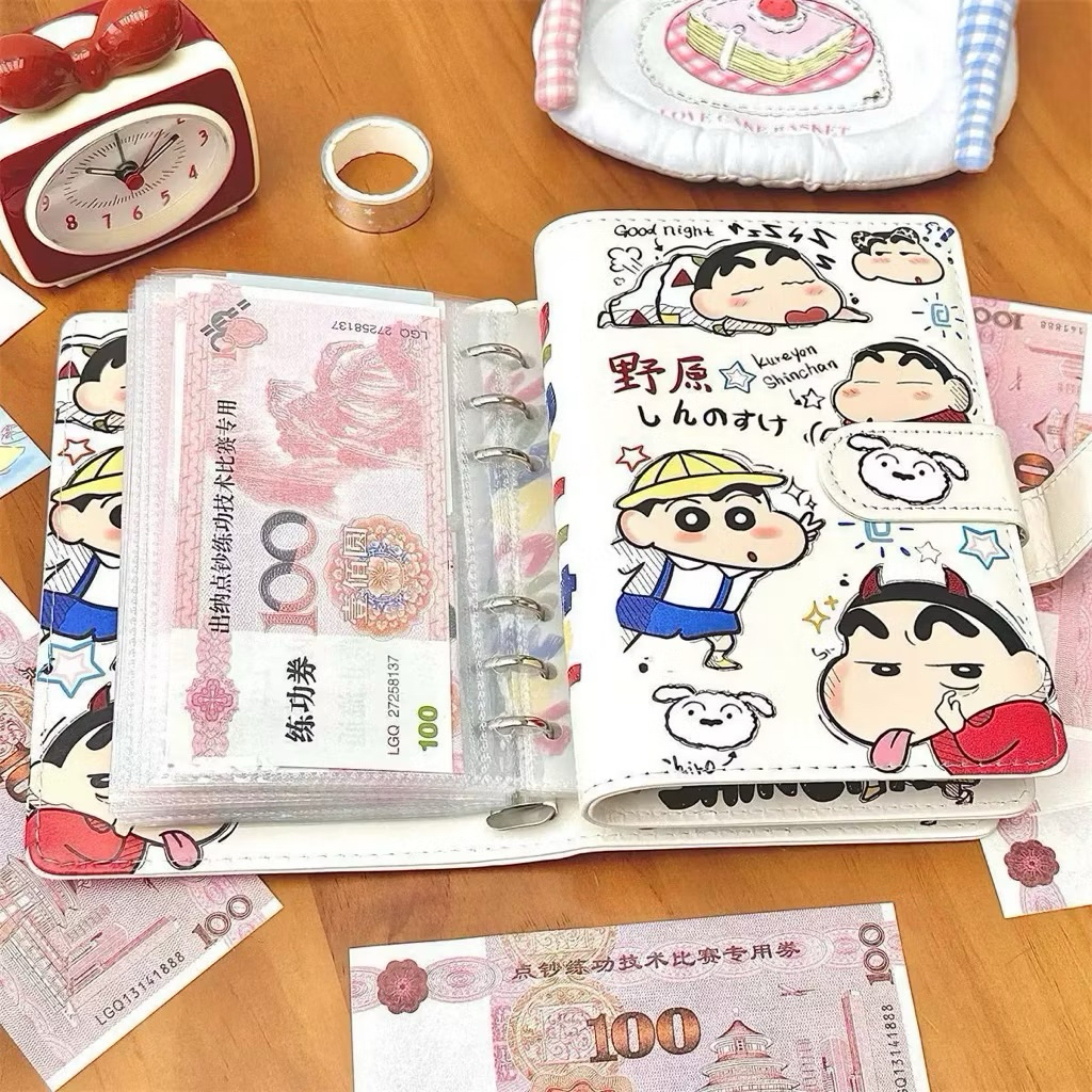 Sổ tiết kiệm kèm 10 túi díp, sổ quản lý chi tiêu, hộp đựng tiền, sổ kế hoạch chi tiêu tài chính, ví 