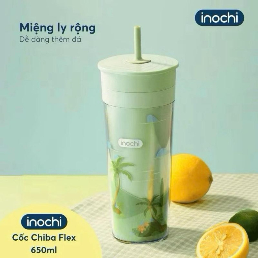 Cốc nhựa Chiba Flex 2 lớp chính hãng Inochi khuyến mãi của Vinamilk