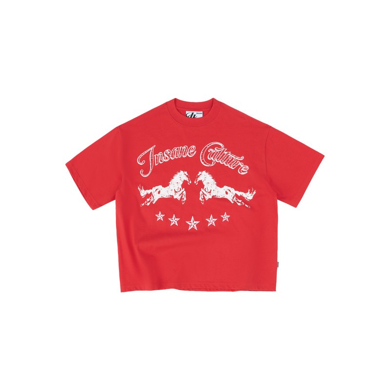 ÁO Insane® Twin Horse Tee - Red