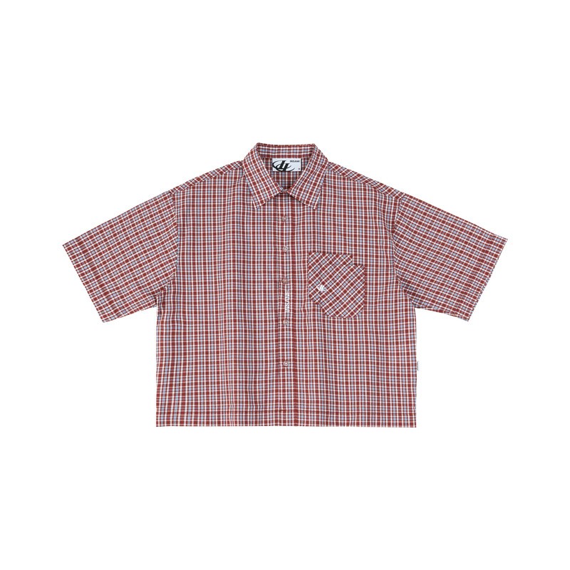 ÁO Insane® Horseshoe Plaid Shirt - Wine