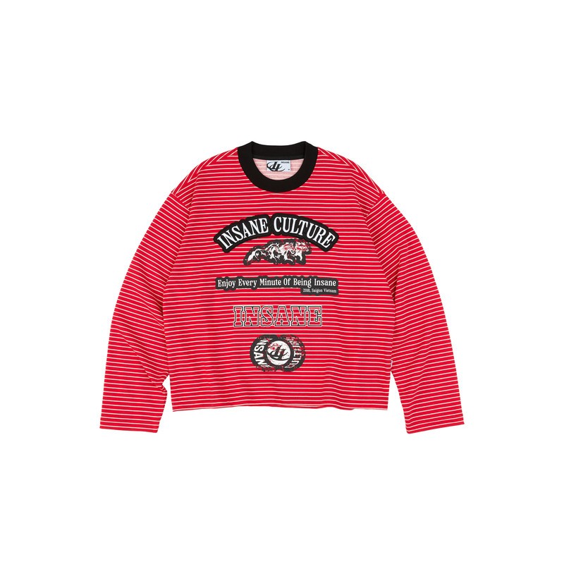 Insane® Culture Line Striped LongSleeve - ĐỎ