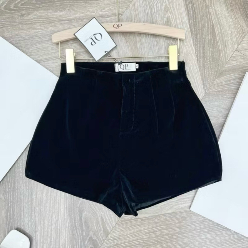 Quần Shorts Nhung Mềm Cạp Khoá Nữ Sang Chảng Loại 1 Hàng 2 Lớp (ảnh thật) JUDIE.Closet