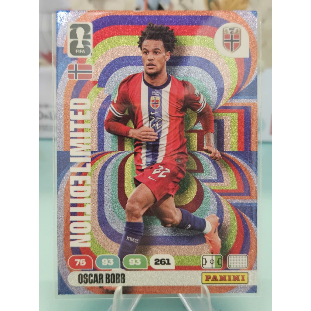 Thẻ LIMITED EDITION Oscar Bobb Panini World Cup 2026 (Na Uy) (Norway)