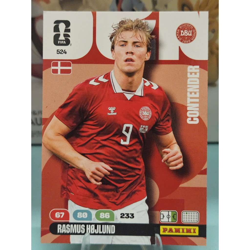 Thẻ Rasmus Hojlund Panini World Cup 2026 (Đan Mạch) (Denmark)