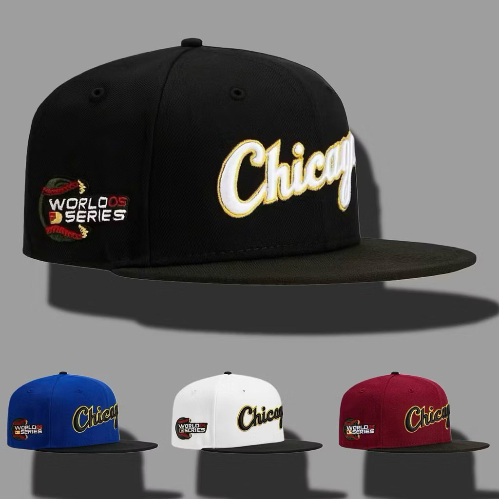 Mũ hiphop chicago cao cấp - Nón snapback mỏ bằng thêu nổi chicago phối nhiều màu thời trang cao cấp