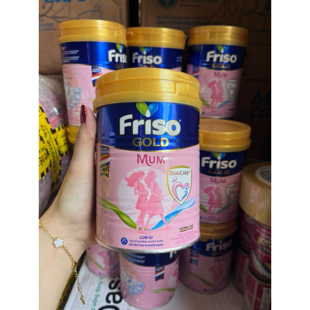 Sữa bầu FRISO GOLD MUM hương cam lon 400g Móp date 9.2027