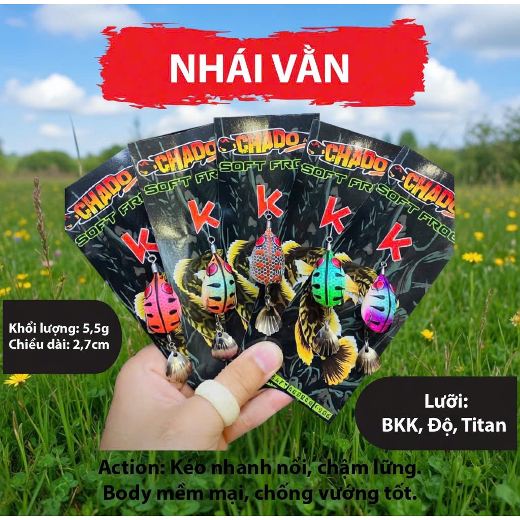 Nhái Hơi Chado Mini H1 2.8cm – Lưỡi Ôm Sát, Action Nhạy