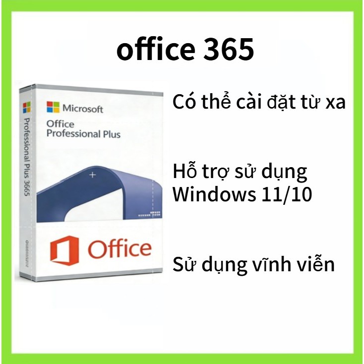 【Gửi một giây】Office 365 2016 2019 2021 2024 Khóa số sê-ri Windows Cấp phép Chính hãng Kích hoạt