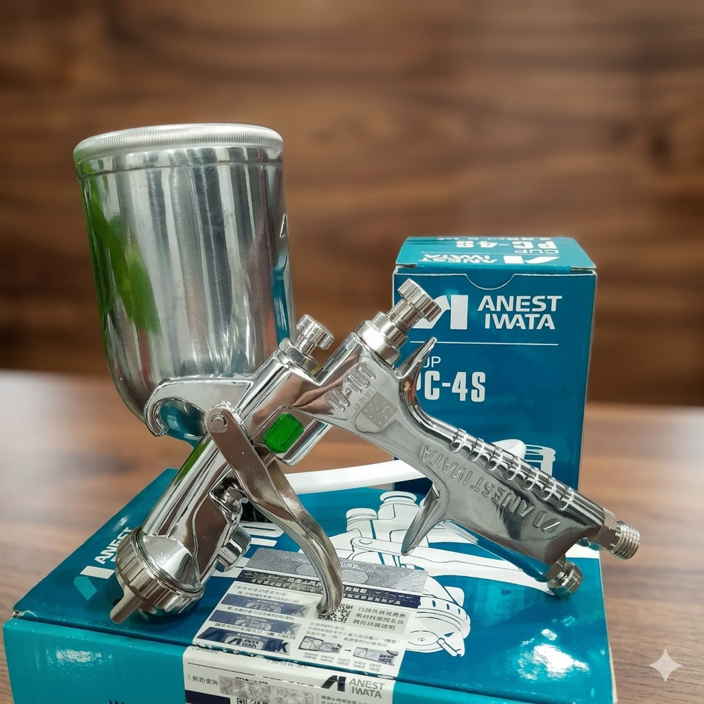 Súng phun sơn iwata w101, Súng phun đều, mịn chuyên dùng phun màu và phủ bóng