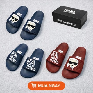Dép Karl nam mẫu mới hot nhất 2026 - họa tiết phong cách thời trang